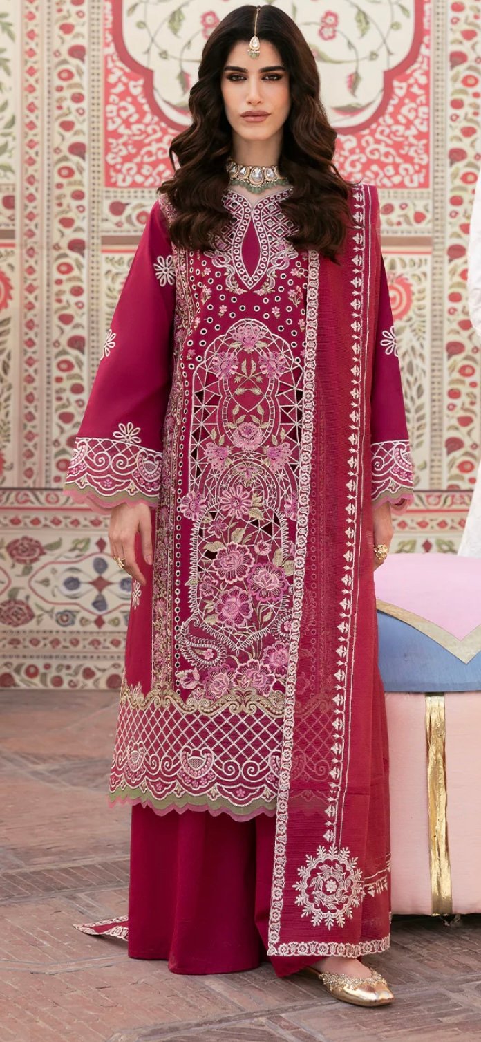 Husn e jahan Luxury 3 PC lawn collection leyla