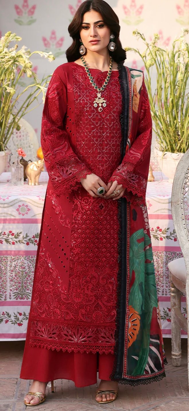 Husn e jahan Luxury 3 PC lawn collection Elena